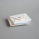 Envelopes with blank cards | Lights | Set of 5